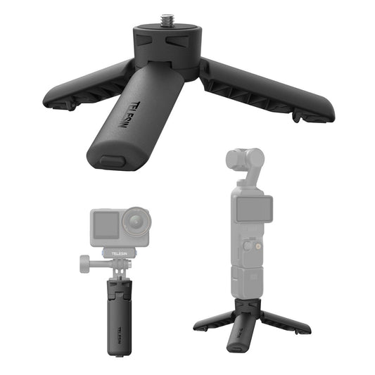 TELESIN S3-EAK-06 For DJI Osmo Pocket 3 Mini Tripod Quick Release Action Camera Desktop Stand Holder
