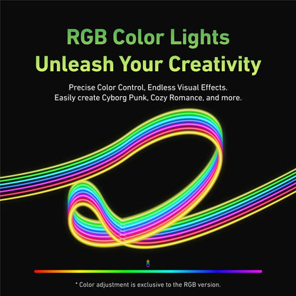 TELESIN S5-BGD-16 MagFilm Fill Light for DJI Action 6 / 5 / Pocket 3 Magnetic Cold Shoe RGB Color LED Light