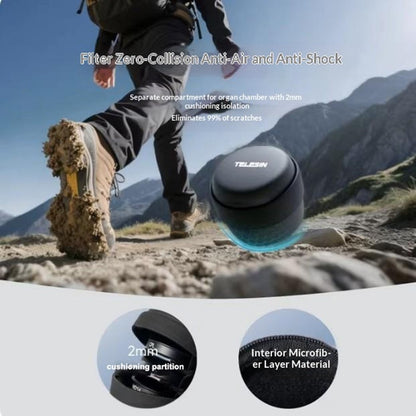 TELESIN S6-PRC-17 6 Slots Action Camera Filter Storage Case for DJI Osmo Action 6 / 5 Pro / 4 / 3 Filter Carring Box