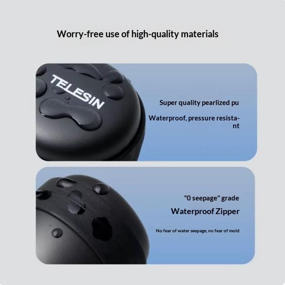 TELESIN S6-PRC-13 4 Slots Action Camera Filter Storage Case for DJI Osmo Action 6 / 5 Pro / 4 / 3 Filter Carring Box
