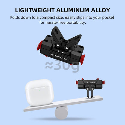 FLYMILE For Insta360 Ace Pro / X5 Aluminum Alloy Base Rotary Magnetic Quick Release Base