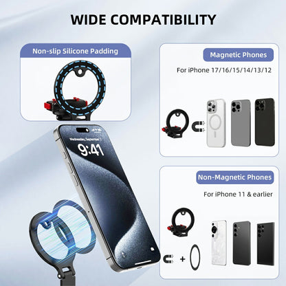 FLYMILE For Insta360 Ace Pro 2 / Ace Pro Quick Release Magnetic Mount Aluminum Alloy Camera Extension Stand