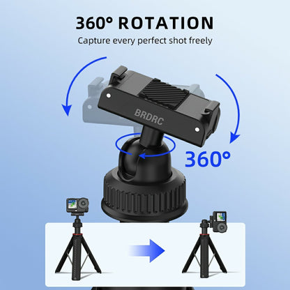BRDRC For DJI Osmo Action 6 / Osmo Nano Magnetic Tripod Rotation Telescopic Selfie Stick Aluminum Alloy Stand