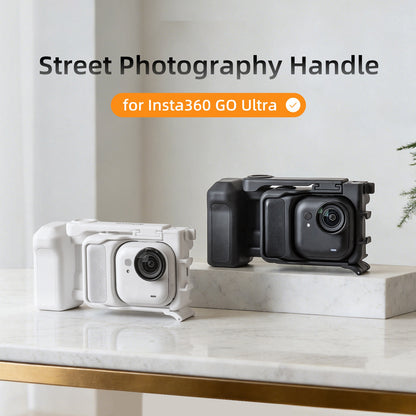 SUNNYLIFE GU-BK150 For Insta360 Go Ultra Rabbit Cage Handle Street Photography Grip Quick Release Frame