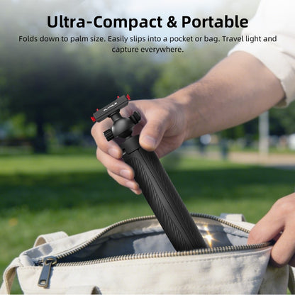 FLYMILE Magnetic Quick-Release Tripod for Insta360 Ace Pro 1  /  2  /  ACE  /  X5 2-in-1 Selfie Stick Telescopic Pole Tripod with Ball Head