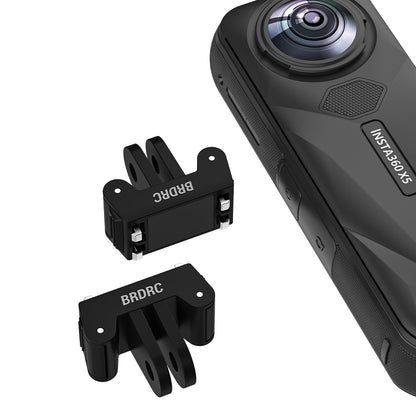 BRDRC Quick-Release Base for Insta360 Ace Pro 1  /  Pro 2 Plastic Magnetic Camera Mount Adapter with Dual-Claw Interface