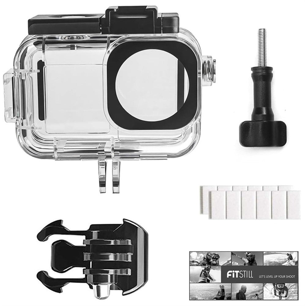 Waterproof Camera Case for DJI Osmo Action 5 Pro  /  4  /  3 Protective Cover with Dual Cold Shoe Mount Anti Fog Inserts