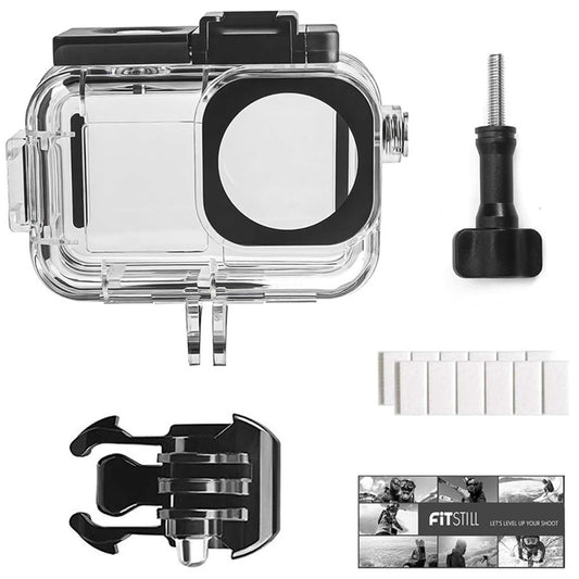 Waterproof Camera Case for DJI Osmo Action 5 Pro  /  4  /  3 Protective Cover with Dual Cold Shoe Mount Anti Fog Inserts