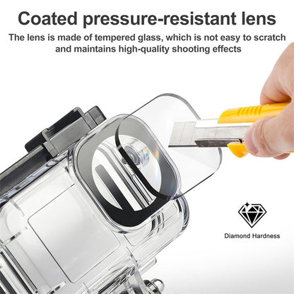 Waterproof Camera Case for DJI Osmo Action 5 Pro  /  4  /  3 Protective Cover with Dual Cold Shoe Mount Anti Fog Inserts