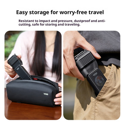 VRIG AC102 For DJI Osmo Pocket 4 / 3 Camera Gimbal Screen Lens Protector Cover Flip-Open Protective Case
