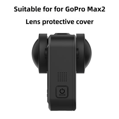 2Pcs Lens Protective Cover for GoPro MAX2 Silicone Shockproof Anti-scratch Camera Protection Cap
