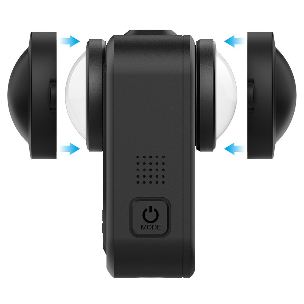 2Pcs Lens Protective Cover for GoPro MAX2 Silicone Shockproof Anti-scratch Camera Protection Cap