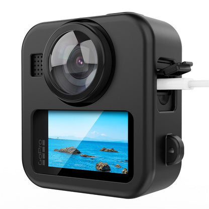 For GoPro MAX2 Silicone Case Shockproof Lens Cap Camera Body Protective Cover