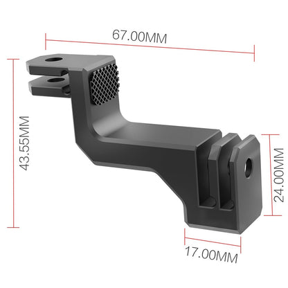 L-Shaped Aluminum Mount Bracket for GoPro Hero 9  /  10  /  11  /  12 Vertical Horizontal Adapter Mount Connector with Long Screw