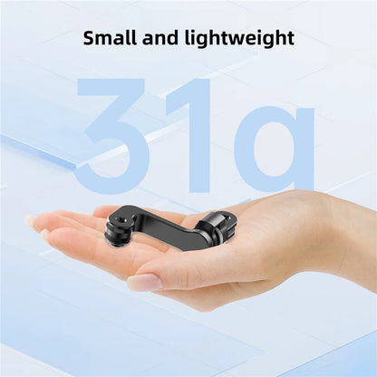 360 Degree Rotating Mount for GoPro Hero 11  /  12  /  13 Aluminum Alloy Vertical Horizontal Adapter Stand with Long Screw