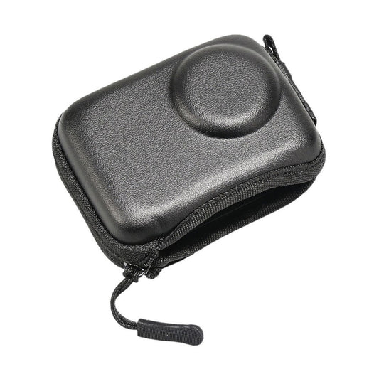 Semi-Open Hard Shell Case for DJI Osmo Action 5 Pro PU Leather Storage Bag Shockproof Portable Carrying Pouch
