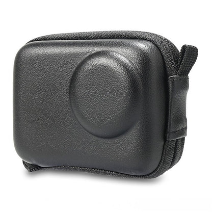 Semi-Open Hard Shell Case for DJI Osmo Action 5 Pro PU Leather Storage Bag Shockproof Portable Carrying Pouch