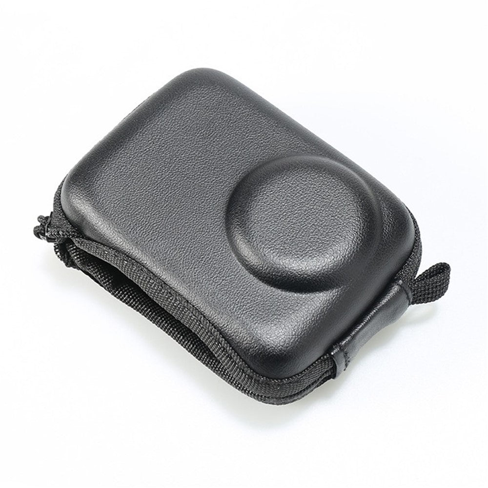 Semi-Open Hard Shell Case for DJI Osmo Action 5 Pro PU Leather Storage Bag Shockproof Portable Carrying Pouch
