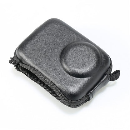 Semi-Open Hard Shell Case for DJI Osmo Action 5 Pro PU Leather Storage Bag Shockproof Portable Carrying Pouch