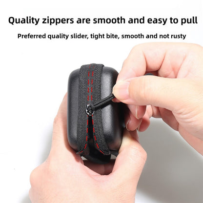 Semi-Open Hard Shell Case for DJI Osmo Action 5 Pro PU Leather Storage Bag Shockproof Portable Carrying Pouch