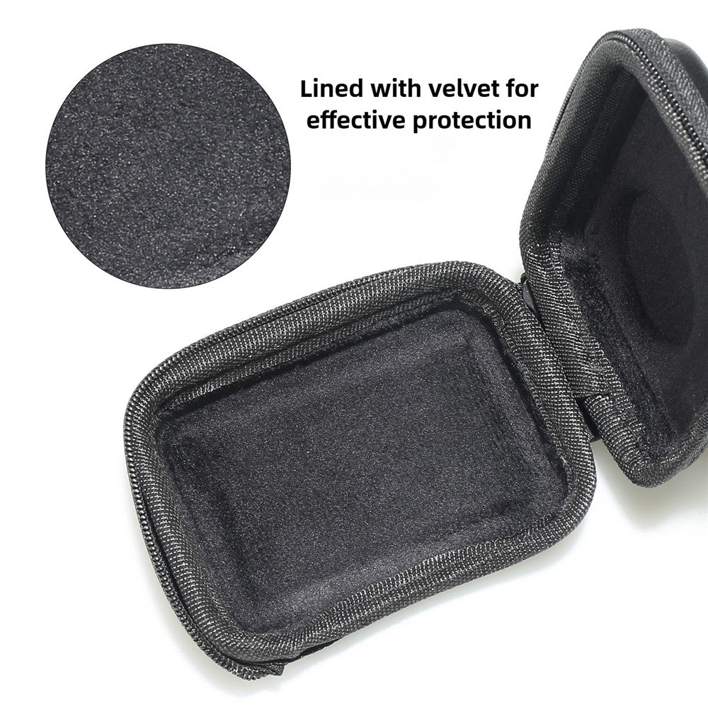 Semi-Open Hard Shell Case for DJI Osmo Action 5 Pro PU Leather Storage Bag Shockproof Portable Carrying Pouch