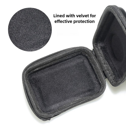 Semi-Open Hard Shell Case for DJI Osmo Action 5 Pro PU Leather Storage Bag Shockproof Portable Carrying Pouch