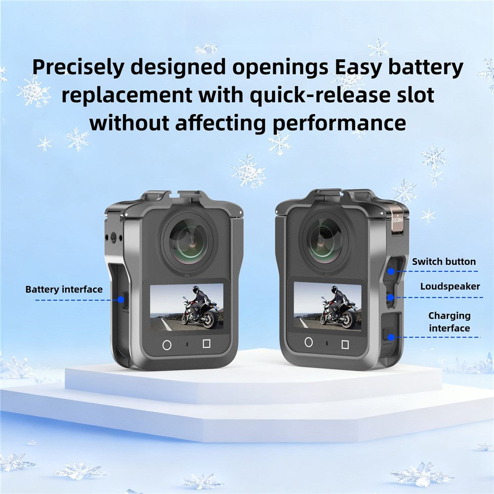 For DJI Osmo 360 Action Camera Aluminum Alloy Cage Magnetic Quick Release Metal Expansion Protective Frame