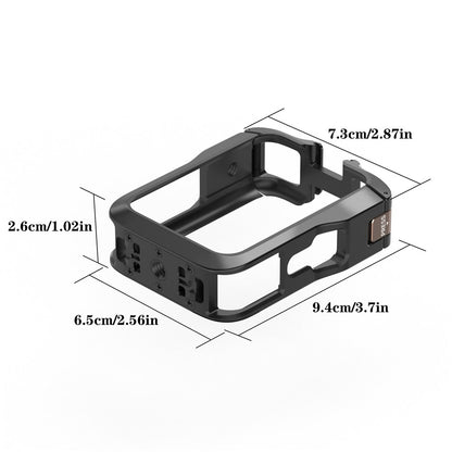 For DJI Osmo 360 Action Camera Aluminum Alloy Cage Magnetic Quick Release Metal Expansion Protective Frame