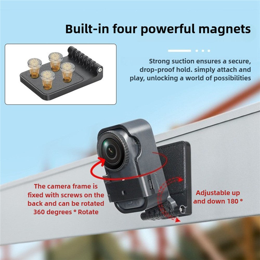 Magnetic Desktop Stand for DJI Osmo Nano Action Camera 360 Degree Rotatable Base Mount Holder