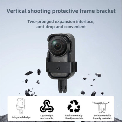 For DJI Osmo Nano Vertical Shooting Protective Frame Bracket Plastic Mount Camera Holder with Dual Expansion Interface