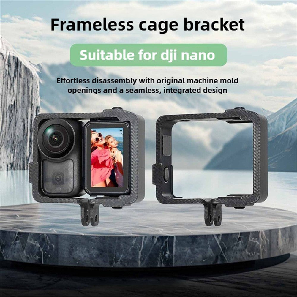 Cage Bracket for DJI Osmo Nano Protective Frame Cover Snap-in Mount Holder with Dual Expansion Interface