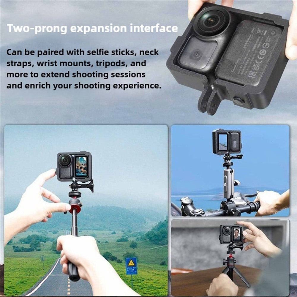 Cage Bracket for DJI Osmo Nano Protective Frame Cover Snap-in Mount Holder with Dual Expansion Interface