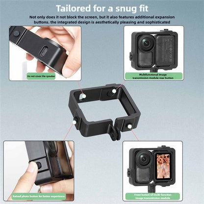Cage Bracket for DJI Osmo Nano Protective Frame Cover Snap-in Mount Holder with Dual Expansion Interface