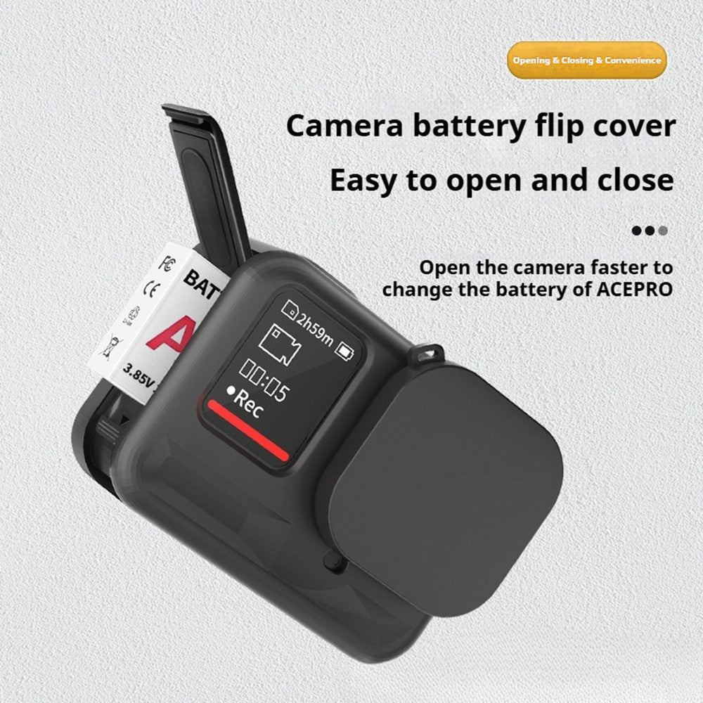 Silicone Case for Insta360 Ace Pro Action Camera Lens Cap Full Body Anti-Dust Protective Cover
