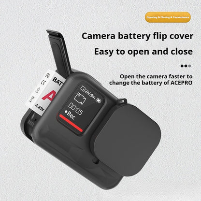 Silicone Case for Insta360 Ace Pro Action Camera Lens Cap Full Body Anti-Dust Protective Cover