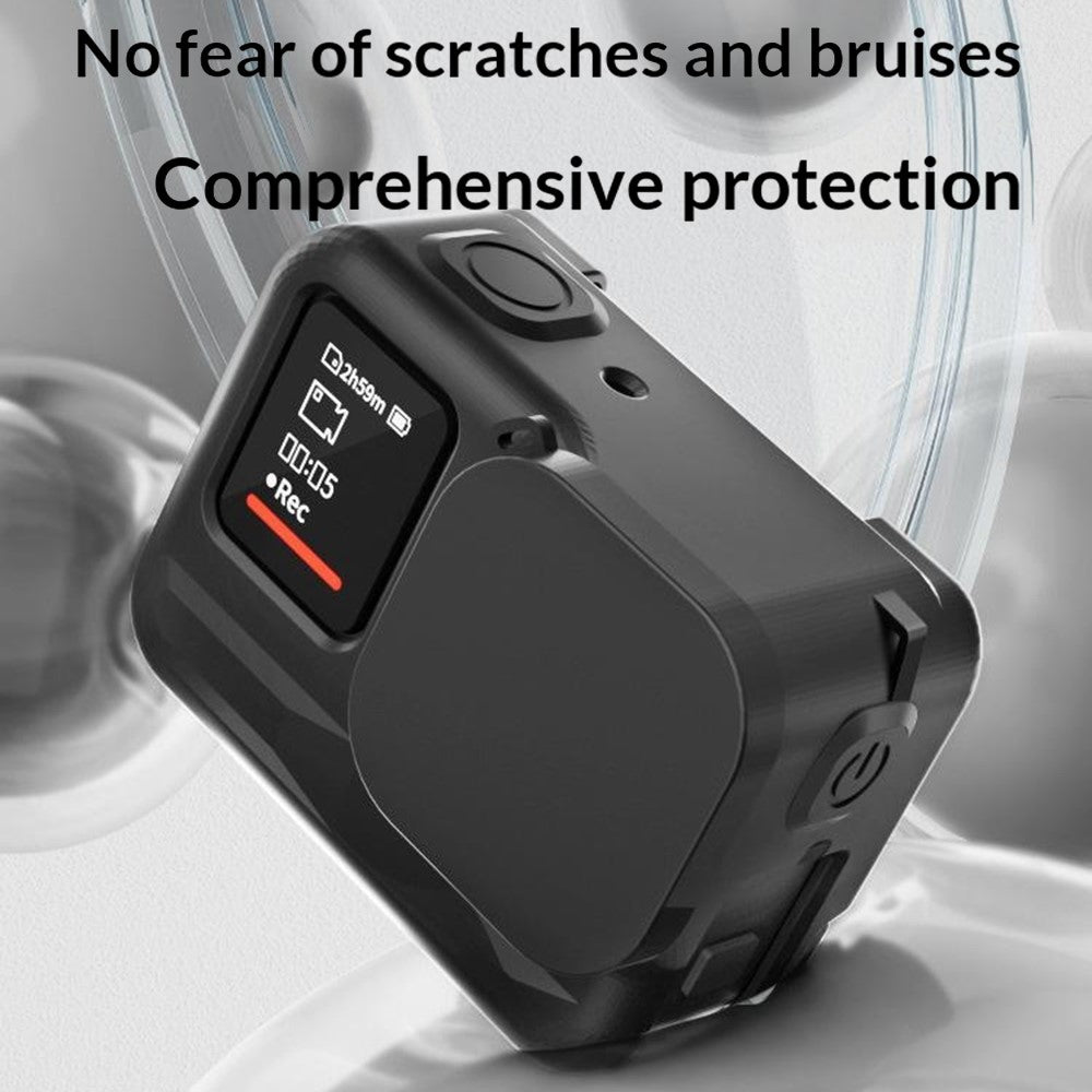 Silicone Case for Insta360 Ace Pro Action Camera Lens Cap Full Body Anti-Dust Protective Cover