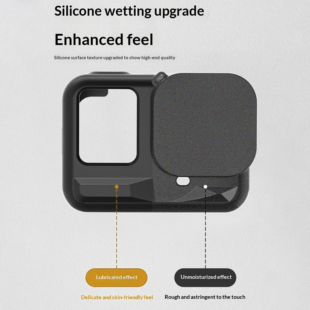 Silicone Case for Insta360 Ace Pro Action Camera Lens Cap Full Body Anti-Dust Protective Cover