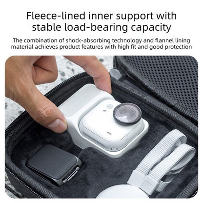 Carrying Case for Insta360 Go Ultra PU Hard Shell Storage Bag Shockproof Waterproof Protective Cover