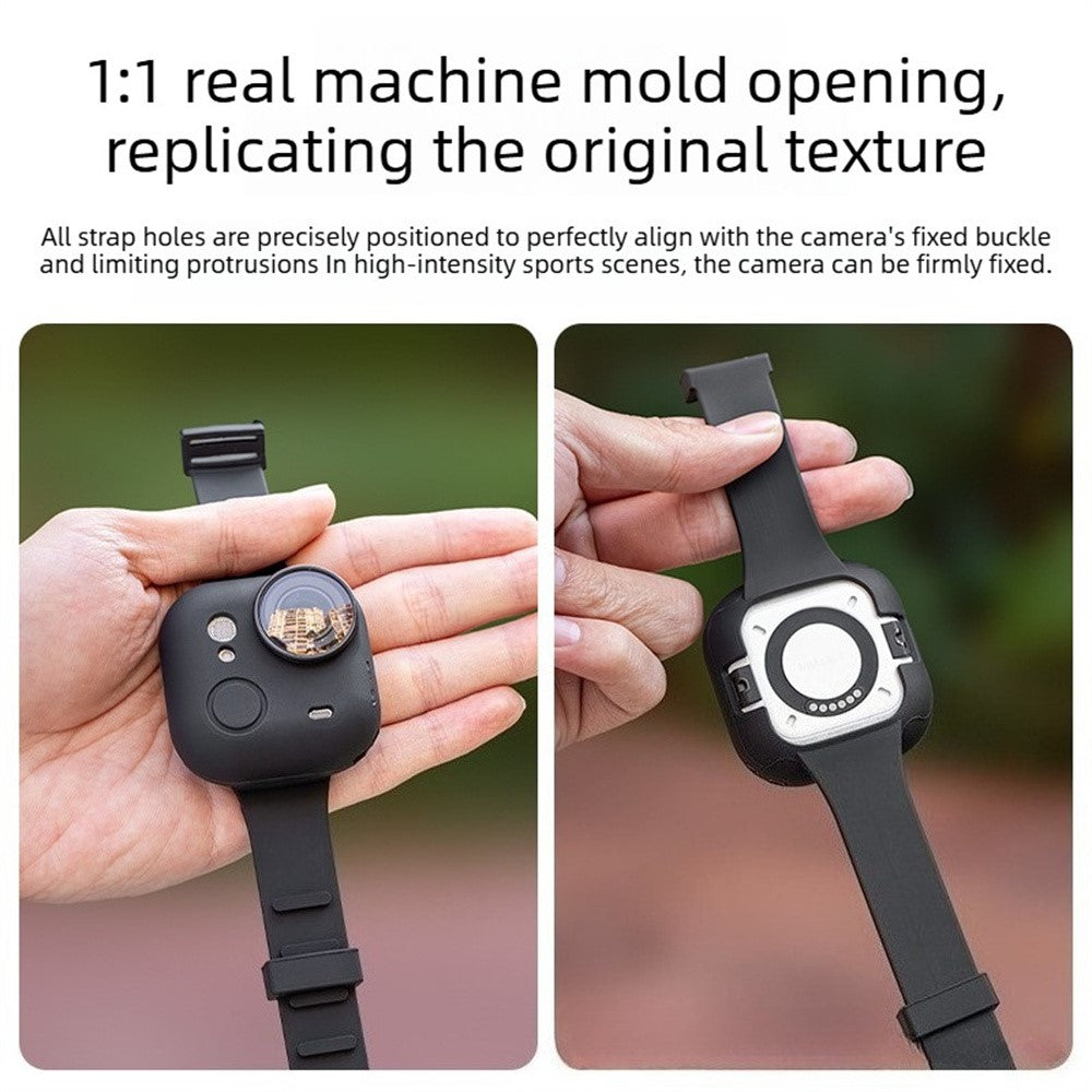 Expandable Strap Cover for Insta360 Go Ultra Silicone Protective Case Multi-Position Adjustable Wrist Band Protector