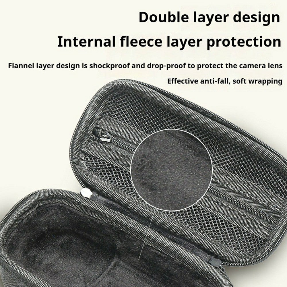 Hard Shell Case for Insta360 X4  /  X5 Canvas EVA Carrying Bag Shockproof Storage Organizer