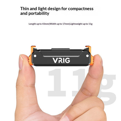 VRIG AC91 Magnetic Quick Release Mount for DJI Osmo Action 6 / 5 Pro / 4 / 3 / Nano / 360 Camera 1 / 4 Screw Base