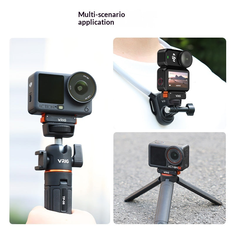 VRIG AC91 Magnetic Quick Release Mount for DJI Osmo Action 6 / 5 Pro / 4 / 3 / Nano / 360 Camera 1 / 4 Screw Base