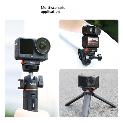 VRIG AC91 Magnetic Quick Release Mount for DJI Osmo Action 6 / 5 Pro / 4 / 3 / Nano / 360 Camera 1 / 4 Screw Base