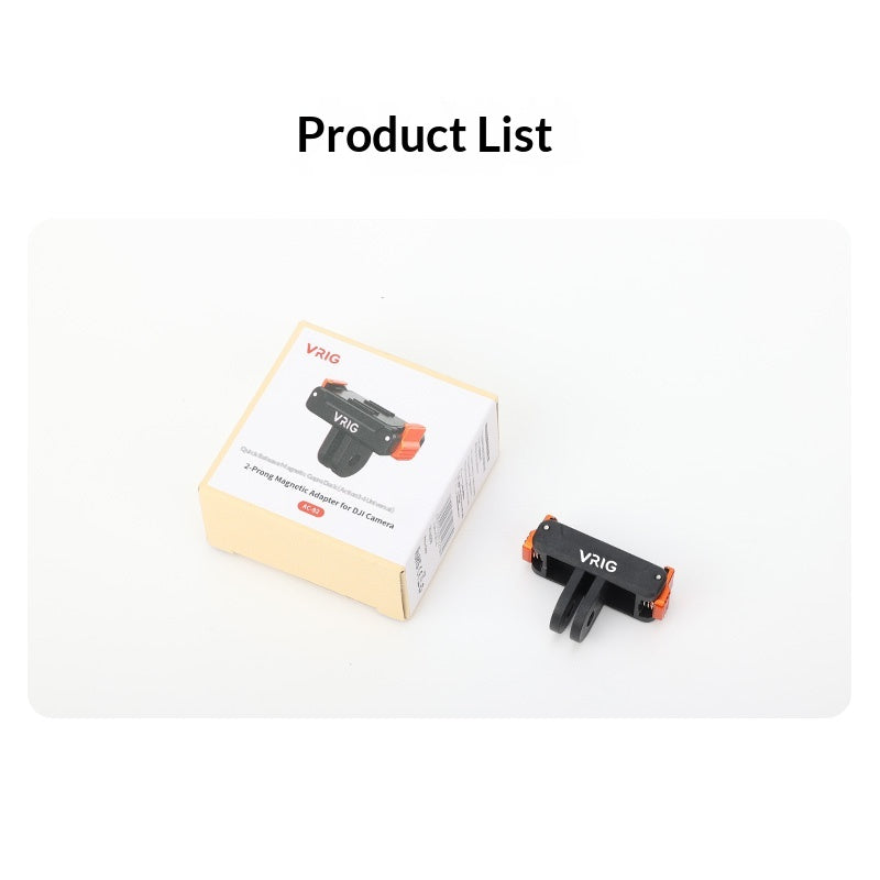 VRIG AC92 Magnetic Quick Release Mount Base for DJI Osmo Action 6/5 Pro/4/3/Nano/360 Camera Accessories