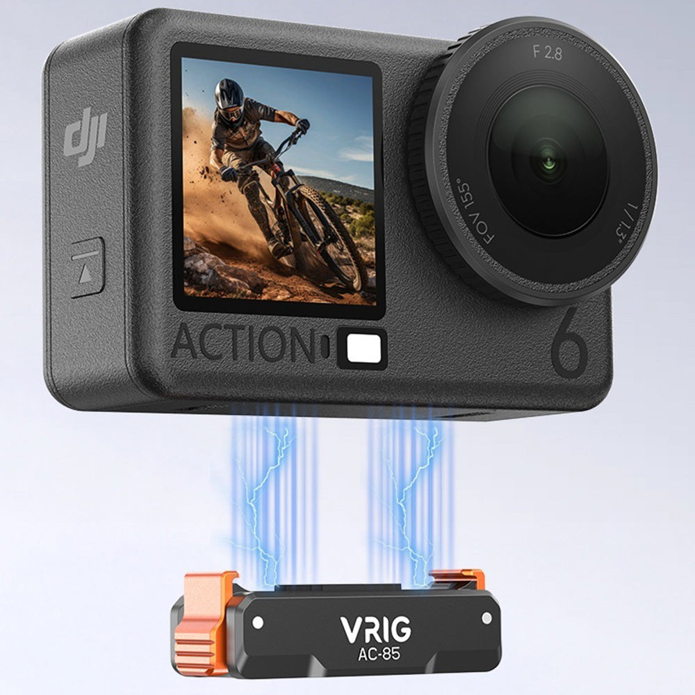 VRIG AC-85 For DJI Osmo Action 6 / Nano Quick Release Magnetic Mount Adapter with 1 / 4 Inch Screw Hole