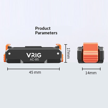 VRIG AC-85 For DJI Osmo Action 6 / Nano Quick Release Magnetic Mount Adapter with 1 / 4 Inch Screw Hole