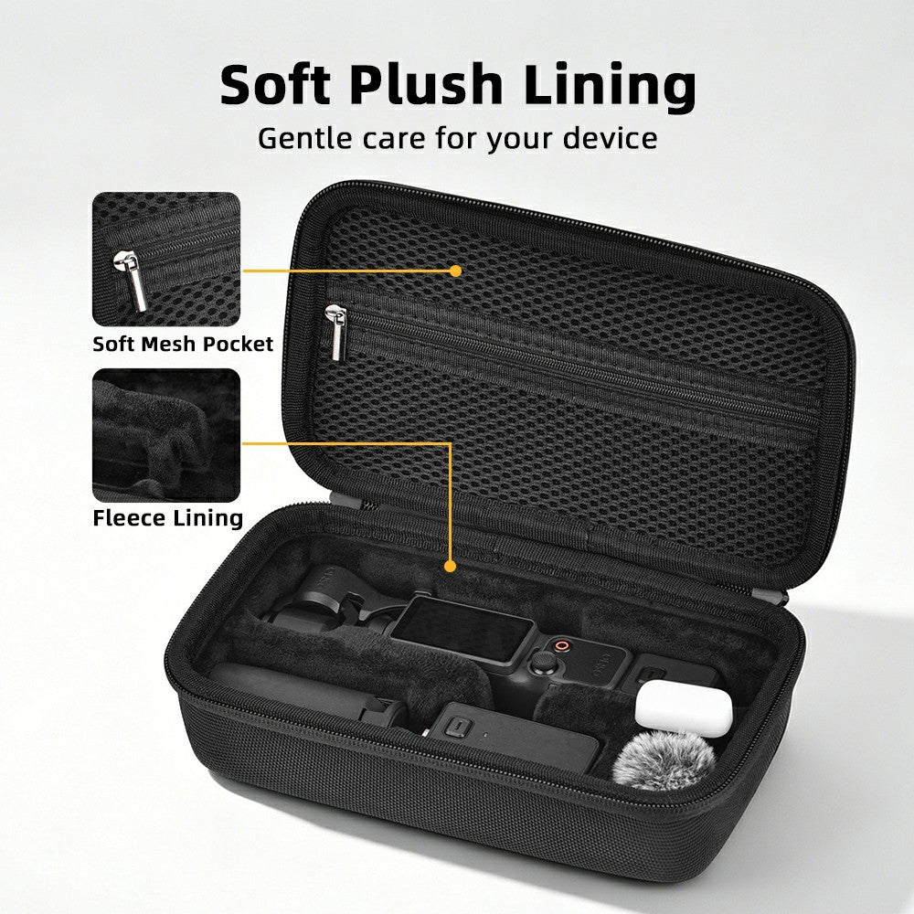 BRDRC Carrying Case for DJI Osmo Pocket 4 Hard Shell Storage Bag Nylon Waterproof Protective Travel Pouch
