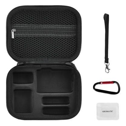 BRDRC Standard Kit Carrying Pouch for DJI Osmo Action 6  /  5 Pro  /  4 Hard Shell Case Shockproof Storage Bag with Wrist Strap & Carabiner