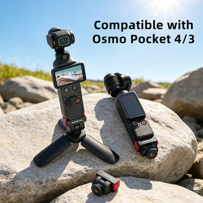 SUNNYLIFE OP4-AD159 For DJI Osmo Pocket 4 / 3 Quick Release Adapter 1/4 Thread 180 Degree Adjustable Mount