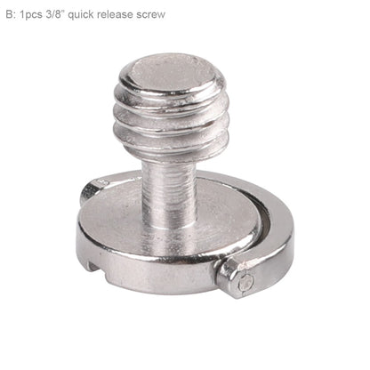 Longer Shaft D-ring Screw 3/8 inch Thread Camera Tripod Quick Release Plate Ballhead Fixing Screw Adapter